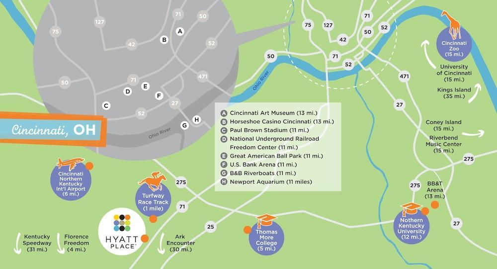 Hyatt Place Cincinnati Airport Флорънс Екстериор снимка