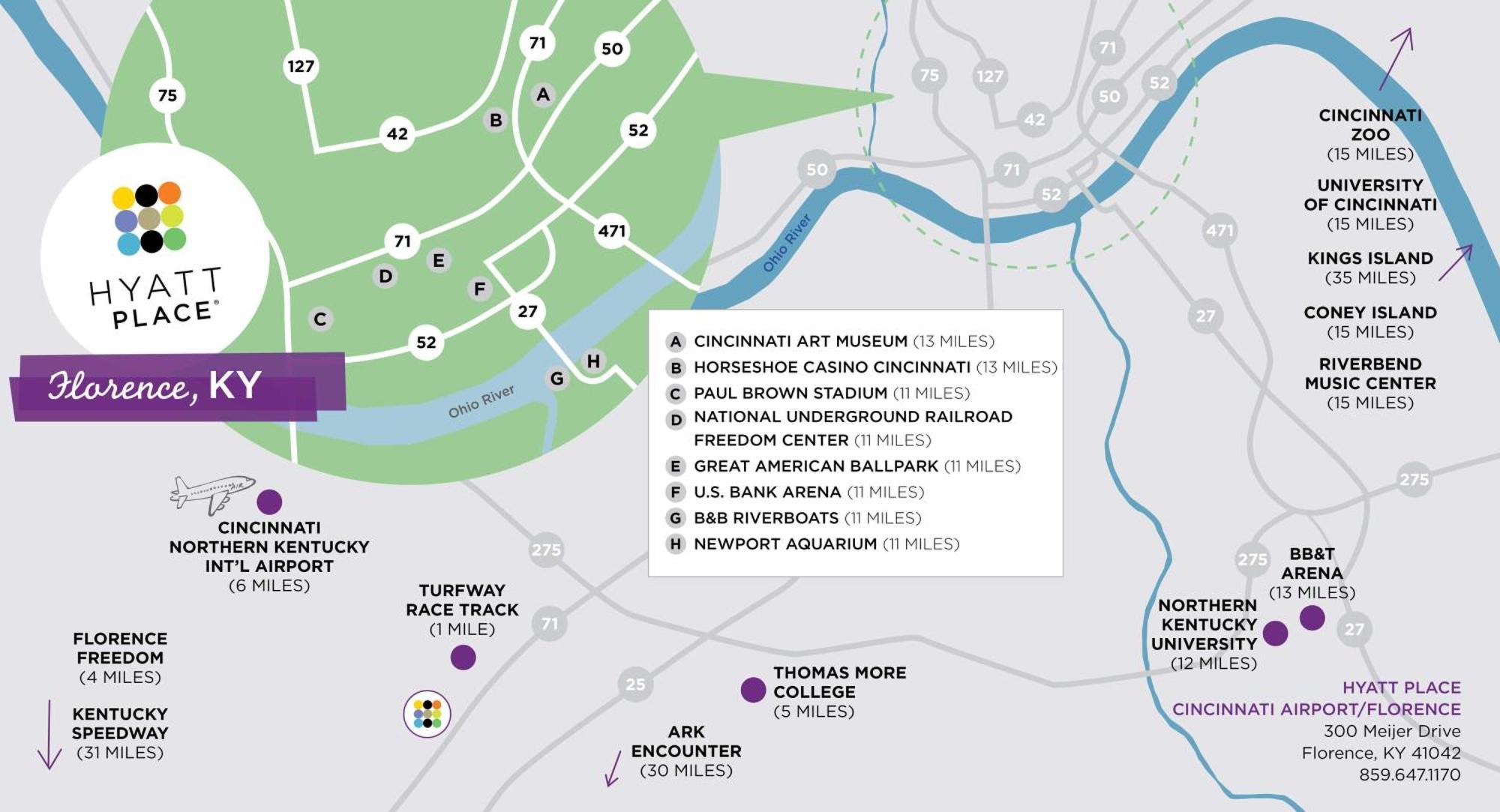 Hyatt Place Cincinnati Airport Флорънс Екстериор снимка